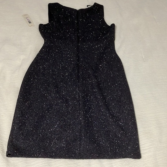 Eliza J Cocktail Dress Black with Mtalic Sparkle size 6 - Picture 2 of 9